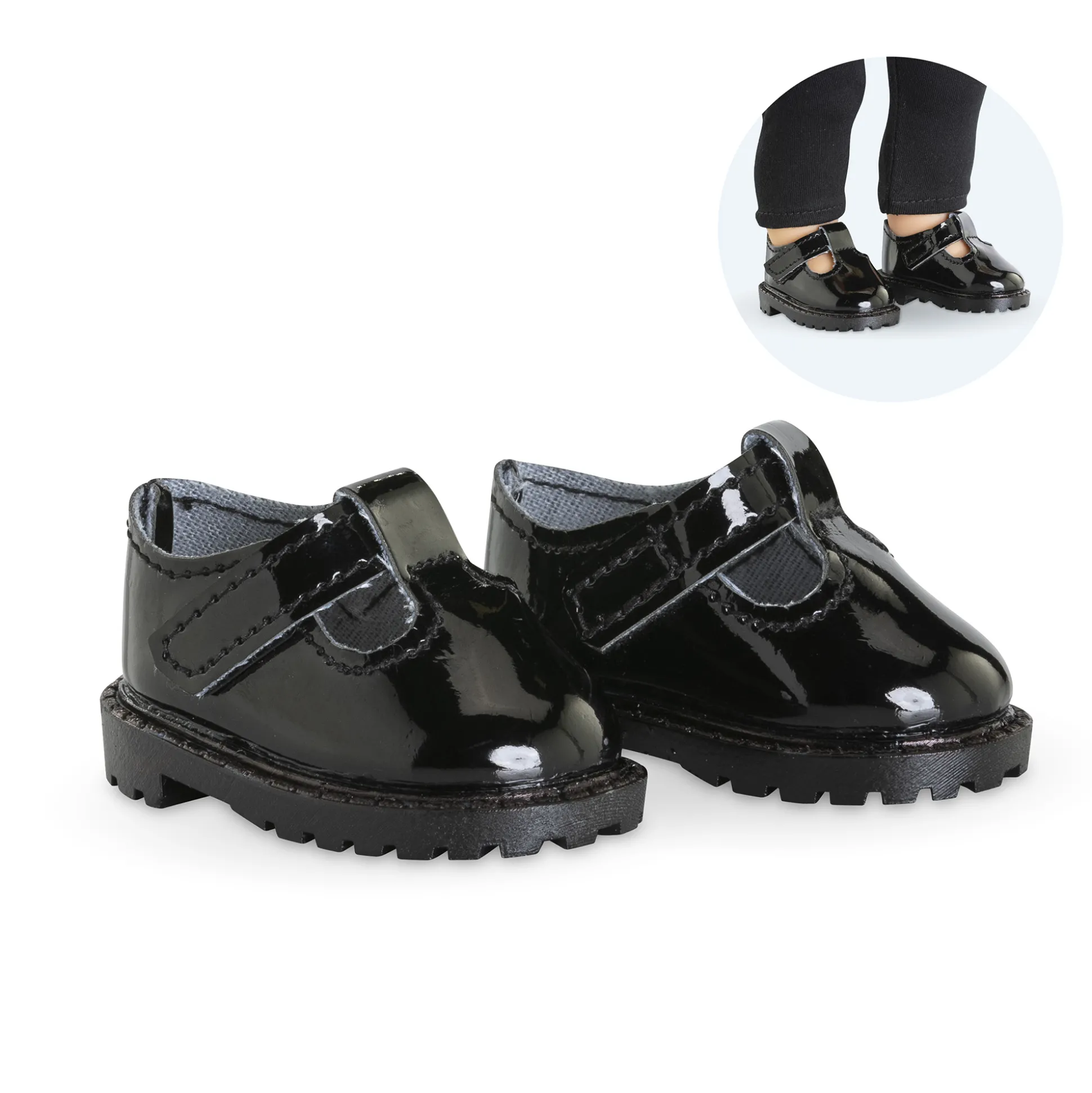 Babies vernies noires pour poupée ma Corolle