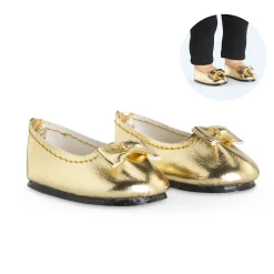 Ballerines dorées pour poupée ma Corolle