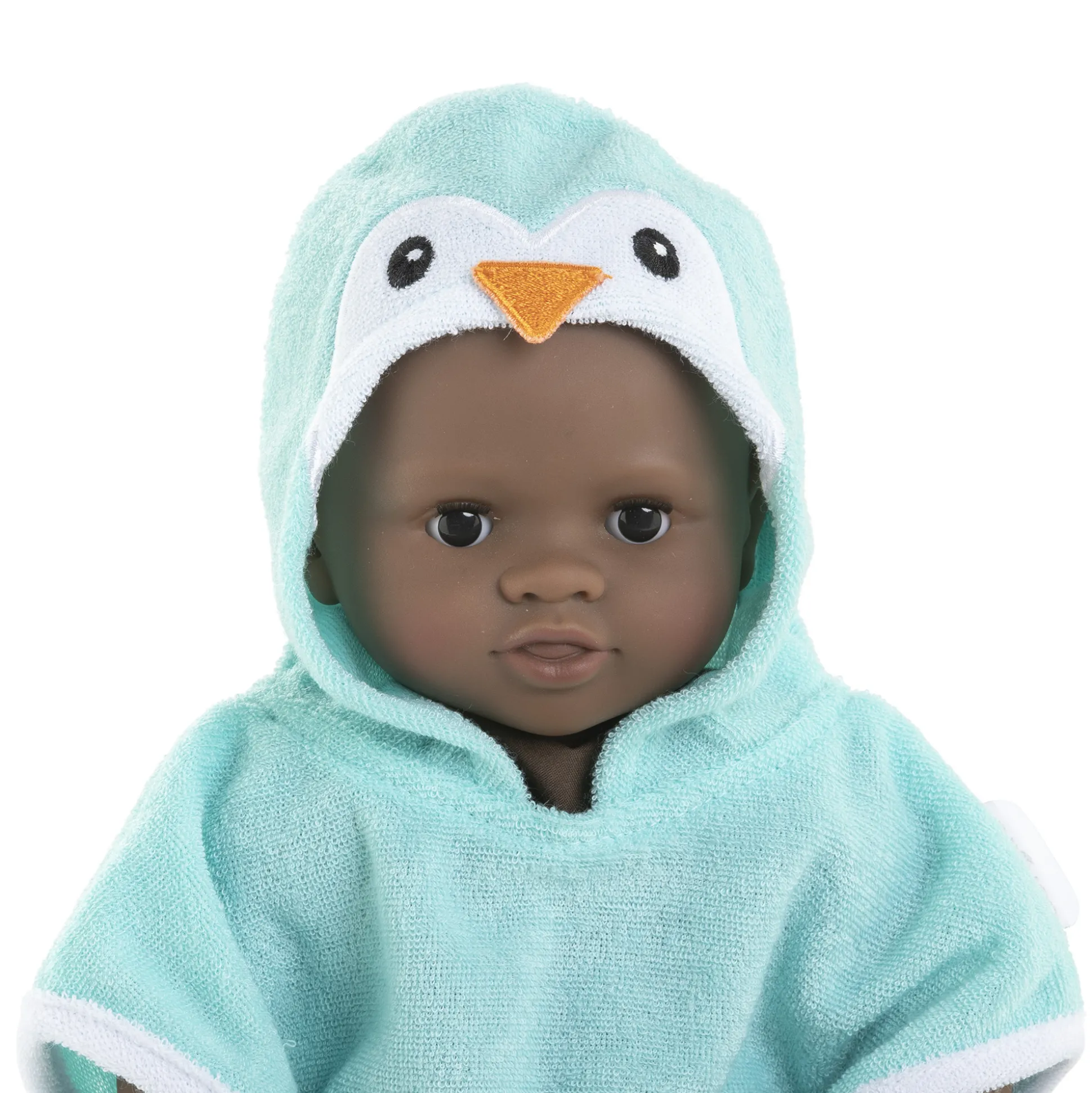 Cape de Bain Pingouin pour poupon 30 cm