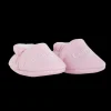 Chaussons roses pour poupon 30 cm