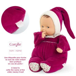 Doudou Babipouce Rose Grenadine