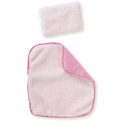 Ensemble Couffin Peluche Rose pour poupon de 36 et 42 cm