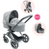 Landau 3 en 1 Cybex Priam Gris pour poupons 36 / 42 / 52 cm
