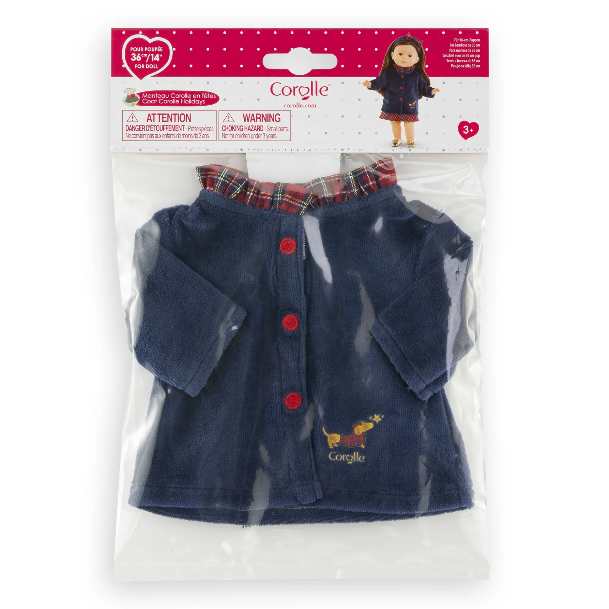 Manteau Corolle en Fêtes pour poupée ma Corolle