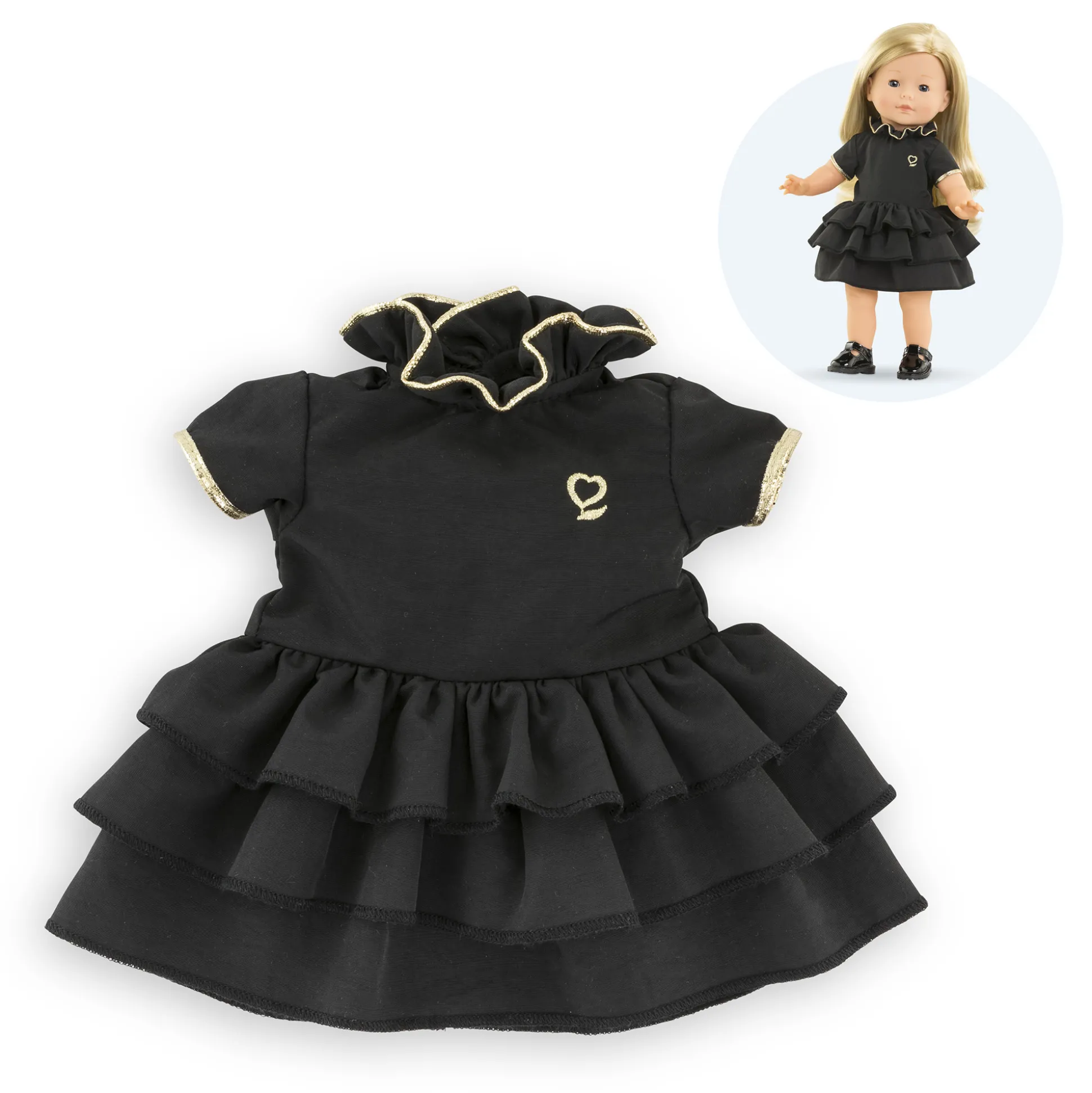 Petite Robe Noire pour poupée ma Corolle