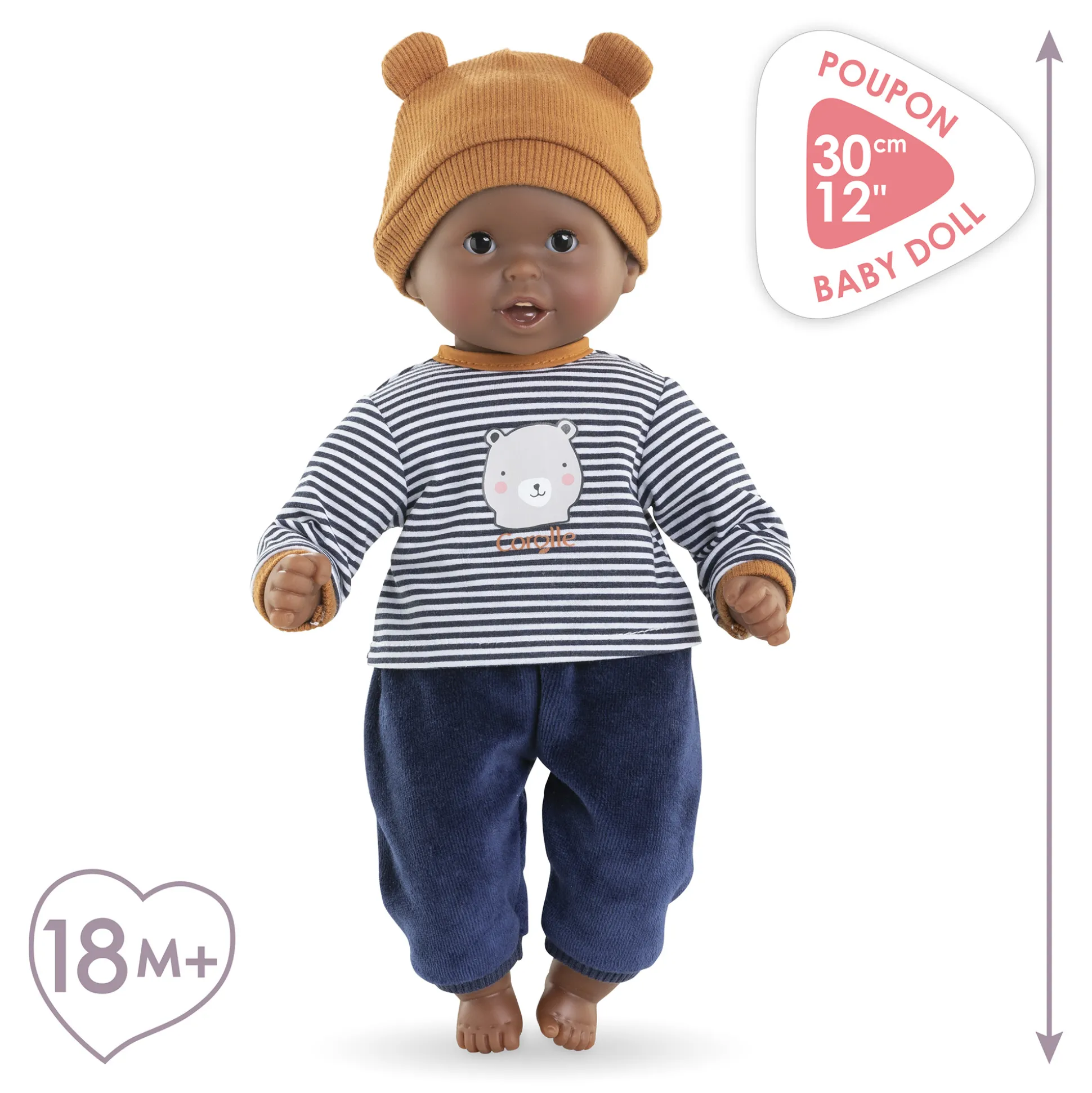 Poupon Bébé Calin Marius - Ourson