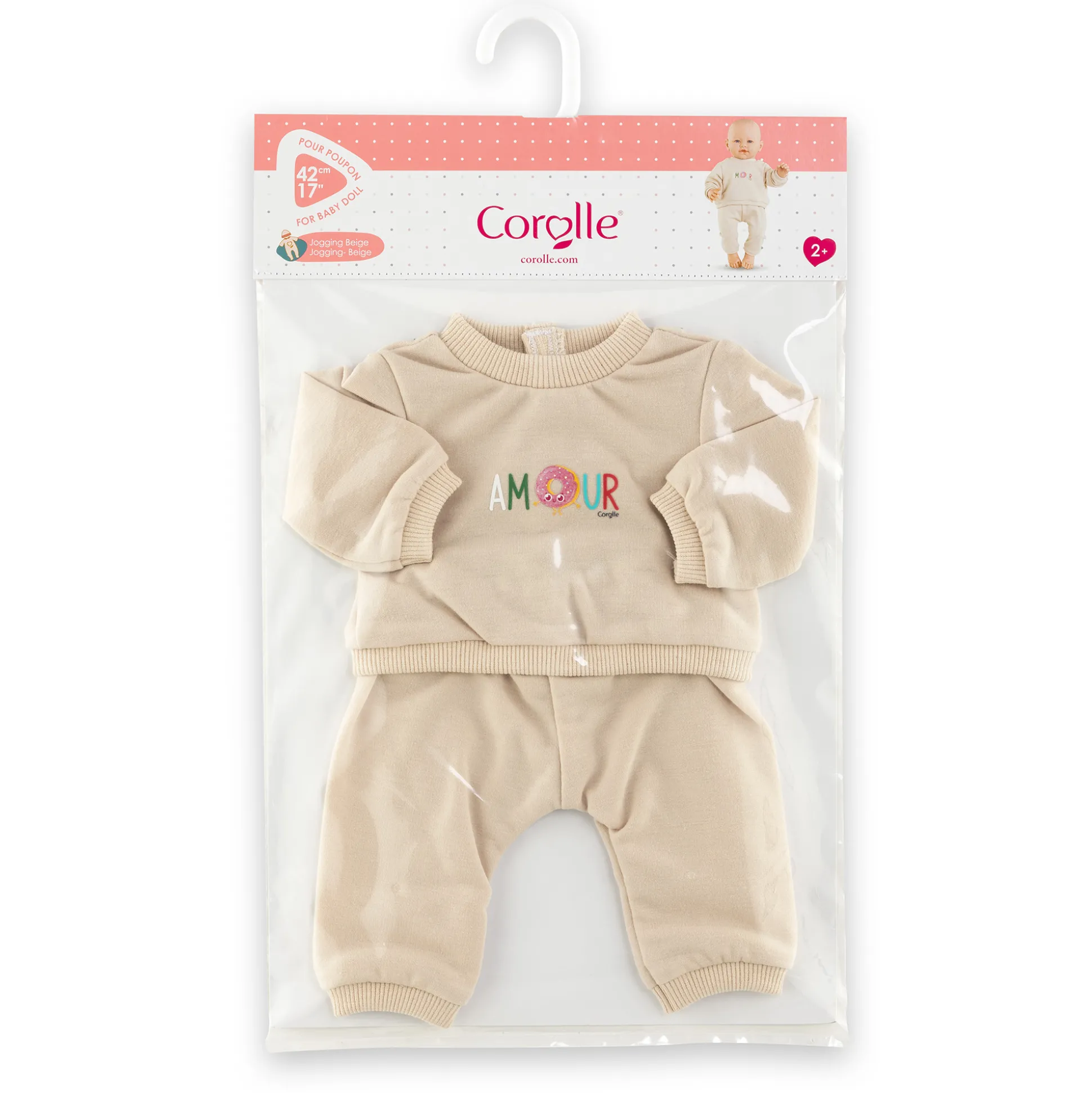 Poupon Rose et Jogging Beige