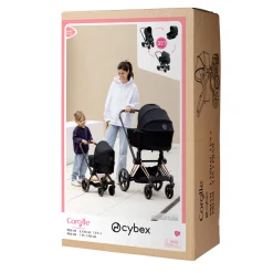 Poupon Rose et Landau Cybex Noir
