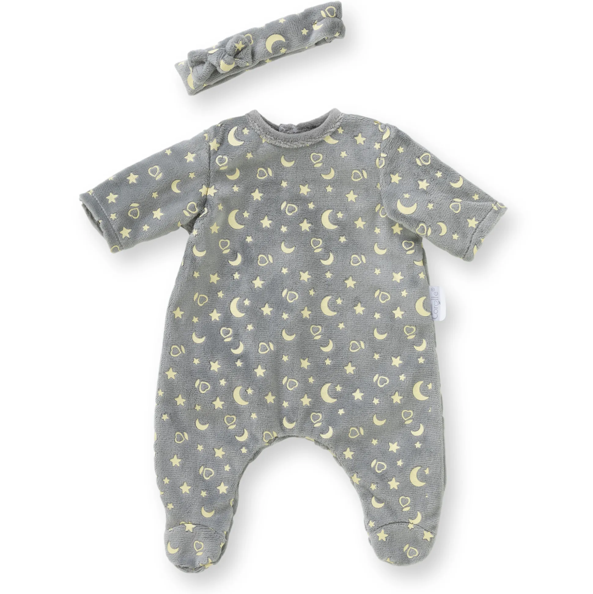 Pyjama Brille dans la Nuit & Bandeau pour poupon 30 cm