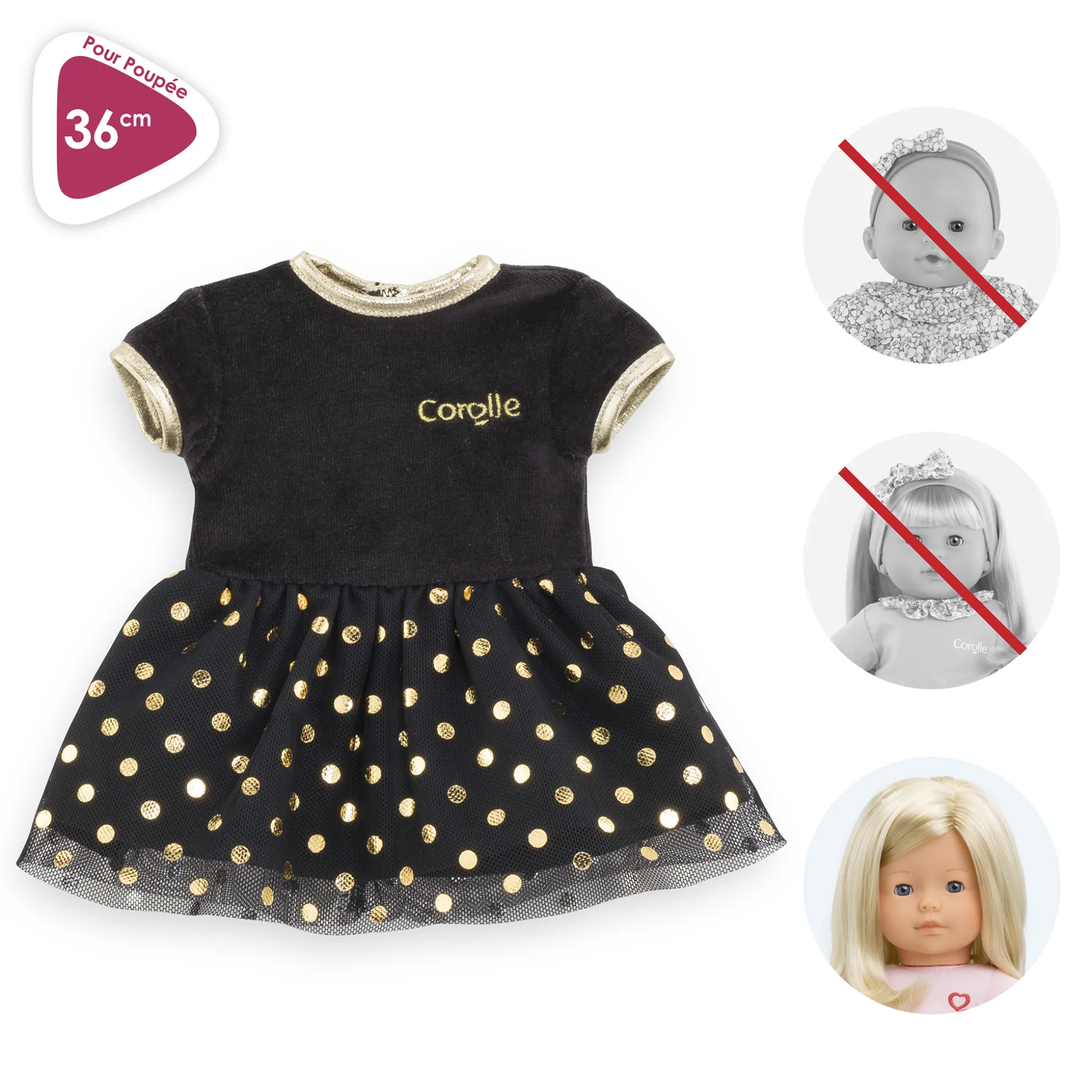 Robe Couture pour poupée ma Corolle