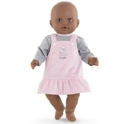 Robe et T-shirt Bords de Loire pour poupon 36 cm