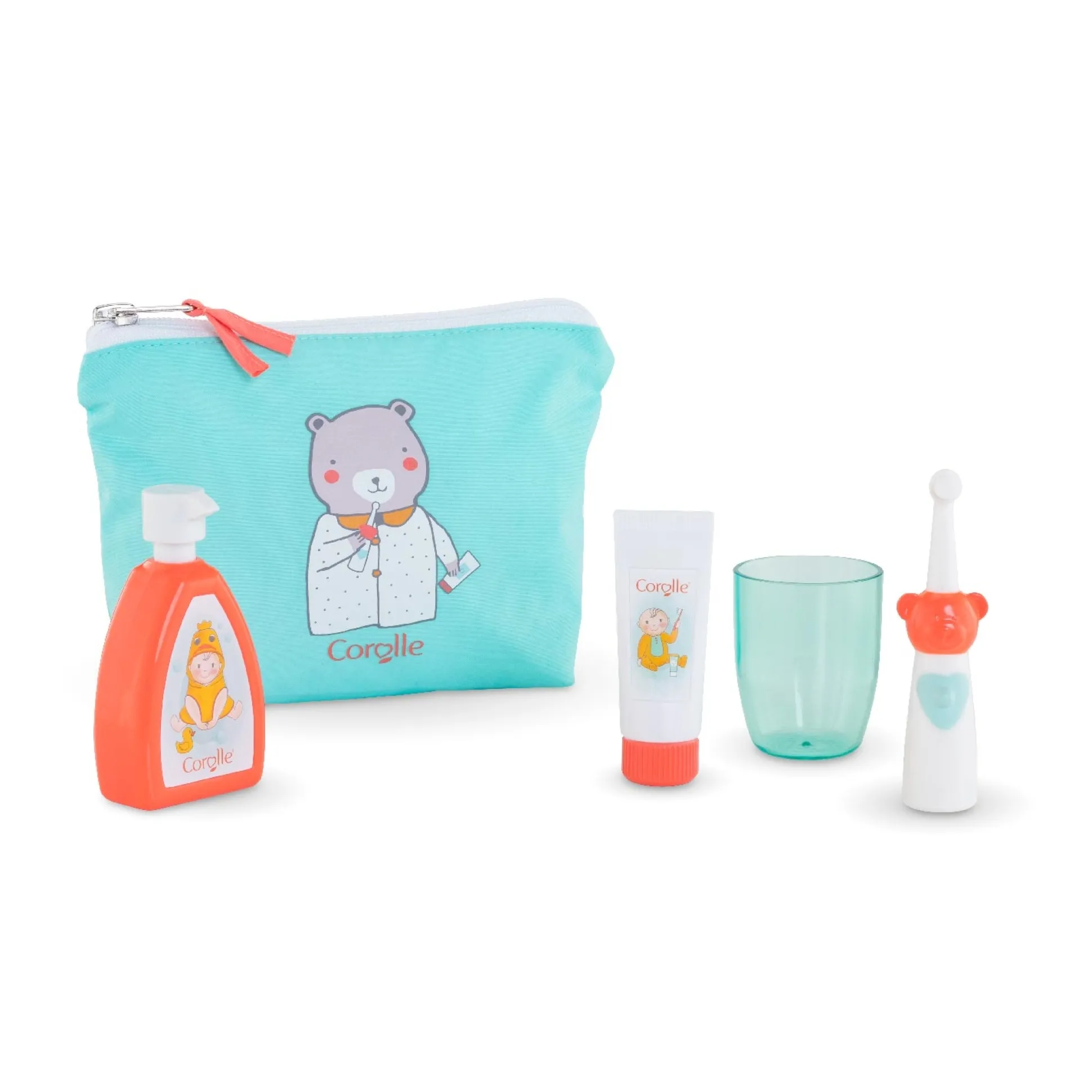 Trousse de toilette et accessoires pour poupon 36 et 42 cm